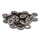 50pcs 24mm mixed wheel gear Natural wooden Scrapbooking Carft Handmade Acce
