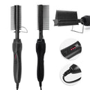 Hot Comb, Electric Heating Comb,Ceramic Comb Curling Iron Heated Brush,