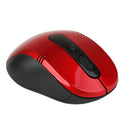 Wireless Mouse 1600DPI Adjustable with Mini USB Receiver for Loptop Red
