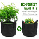Plant Grow Bags,4 Pack 5 Gallons Non-woven Flower Vegetables Plant Aeration