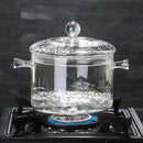 1300Ml Creative Soup Pot Transparent Glass Cooker Salad Instant Noodle Bowl N9X4