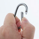 5PCS Aluminum Carabiner Oval D Ring Key Chain Clip Snap Hook Camping Lightweight