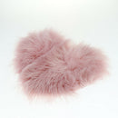 Heart Shaped Love Area Rug Fluffy Shaggy Carpet Mat for Bedroom Pink 30x40cm