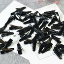 50x Mini Flat Metal Single Prong Alligator Hair Clips Barrette Findings 24mm