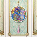 Owl Mural Pink Tassels DIY Diamond Painting Special Shape Drill Home Decor