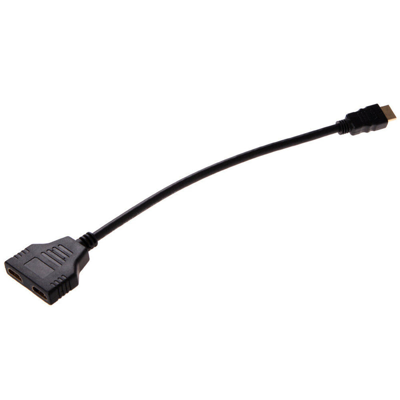 1080P HDMI Port Male to 2 Female 1 In2 Out Splitter Cable Adapter Converter