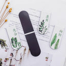 4pcs/set Green Plant Magnetic Bookmark Book Marker Page Clip Office Supplies New