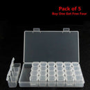 Storage Tool DIY Removable Clear Plastic Organizer Nail Art Rhinestone 28 D G3R5