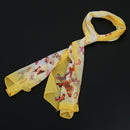 Women Wrap Soft Long Scarf Ladies Shawl Chiffon Scarves 160x50CM (Yellow (b