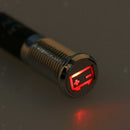8mm Waterproof LED Battery Alternator Warning Light Lamp Dash Panel Red