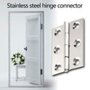 20pcs 6 Holes Stainless Steel Hinges Connectors for Window Small Cabinet