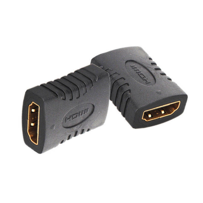 10pcs Black HDMI Female To Female Coupler Extender Adapter Connector HDTV 1080P