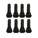 Snap-In Standard Length Black Rubber Valve Stem (TR413) 8-Pack for Tubeless I4K9