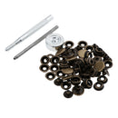 15 Sets Snap Button Rivets Studs with Tools for DIY Garment Accessories 15mm
