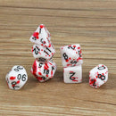 7Pcs Bloody Polyhedral Dices Die for Dungeons&Dragons DND RPG MTG Board Games J8