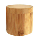 Waterproof Natural Bamboo Cylinder Natural Watch Storage Case with Pillow Travel