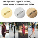 3 Pieces Retro Sweater Collar Clips Cardigan Clip Dresses Shawl Clip For Wo