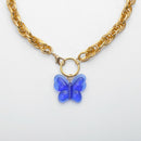 Fashion Butterfly Choker Twist Chain Necklace for Women Jewelry Statement