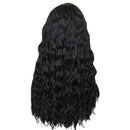 Dark Curly Lace Front Human Hair Wig Black Female Remy Hair Curly Hair Wig  X9F1