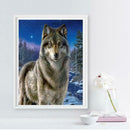 5D DIY Full Drill Diamond Painting Wolf Cross Stitch Embroidery Wall Art