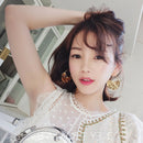 Irregular Hoop Earrings For Women Geometric Round Statement Earrings Fashio
