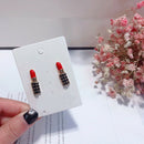 Red Lipstick Earrings For Women Long Star Tassel Drop Dangle Earring Fashio