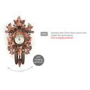 Creative Wooden Handcrafted Cuckoo Clock Carved Battery-operated Clock M