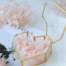Flip Love Heart Shaped Geometric Glass Jewelry Box Glass Ring Box Exquisite A3I5