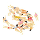 20x People Figures for Models Little Painted Beach People Figures(1:50) Colorful