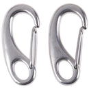 2PCS 304 Boat Marine Stainless Steel Egg Shape Spring Snap Hook  Quick Link P Gw