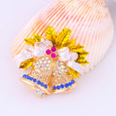 New Crystal Rhinestone Enamel Brooch Pin Wedding Party Christmas Gift Jewel