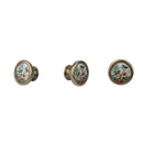 3Pieces Pull Knob Decorative Zinc Alloy for Kitchen Drawer Cabinet w/ Screws