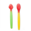 2pcs baby temperature spoon color changing newborn spoon baby feeding warm  X9V7