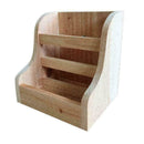 Rabbit Totoro Guinea Pig Hay Wooden Feeder Straw Frame Feeder Pine Cage Nat U4A3