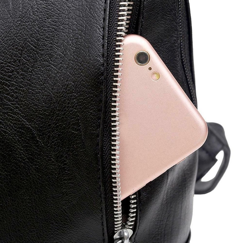 Women Backpack Fashion Casual PU Leather Ladies Teenager Girl School Bags A