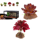 2PCS Terrarium Artificial Succulent Plant Reptile Vivarium Landscaping Decor