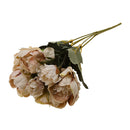 1 Bunch Artificial Flower Silk Peony Blossom Bouquet Home Table Decor Coffee