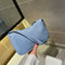 Retro Alligator PU Leather Handbag Women Casual Totes Shoulder Bag (Blue)
