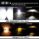 2pcs H11 H9 H8 80W 16000LM LED Headlight Bulb Kit Beam Light 6000K IP68 White