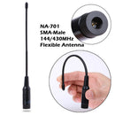 Dual-band 144/430MHz NA-701 SMA-Male Radio Flexible Antenna for Yaesu 678R