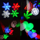 Outdoor Garden Yard Lawn 2 Christmas Pattern Cards LED Projector Light