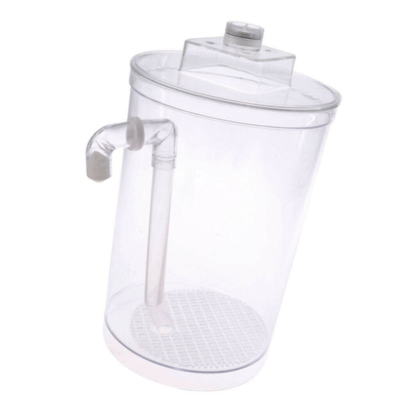 Basic Fish Bowl Plant Aquarium Fish Tank Home Decoration  White Round