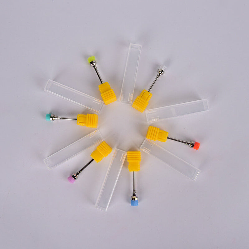 2Pcs Drill Brush Electric Nail Art File Drill Bit For Cleaning Brush Manicure Gw