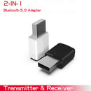 USB Bluetooth Receiver Transmitters 5.0 Wireless Audio Music Stereo adapter Vhâ„–[
