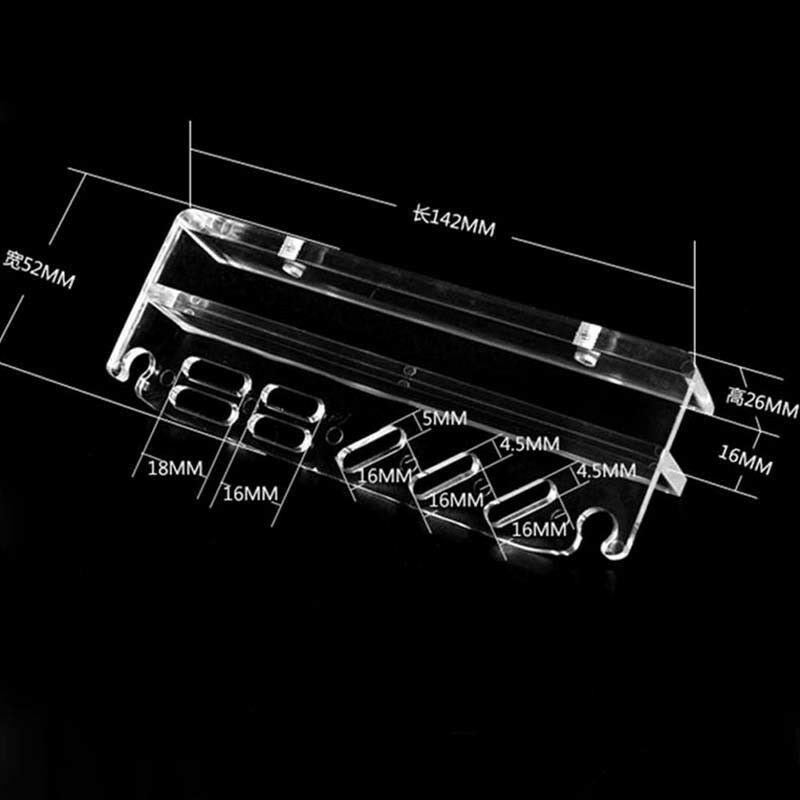 Acrylic water plant tool maintenance side holder aquarium tank tweezer scissorOZ