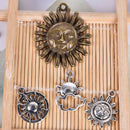 45Pcs/Set Alloy Mixed Sunlight Moon Charms Pendant Jewelry DIY Making Craft Gilj