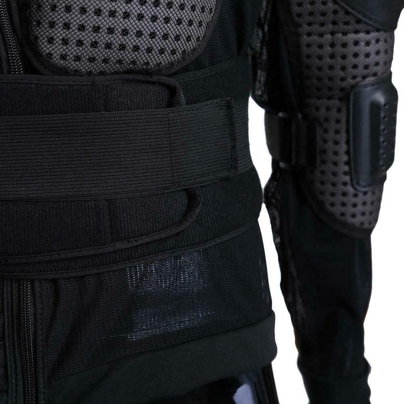 Motorcycle MX Full Body Armor Jacket Spine Chest Shoulder Protection Riding