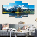 5 Panels HD Modern Art Oil Landscape Painting Canvas Print Wall Picture
