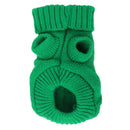 Small Pet Dog Sweater Warm Clothes Crochet Coat For Chihuahua Green 4#