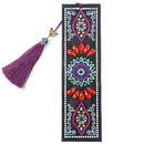 5D Diamond Painting Leather Shiny Datura Bookmark For DIY Craft w/ Tassel Gift
